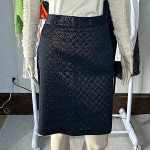 Worthington blue navi/gold Pencil Skirt Knee-Length Workwear